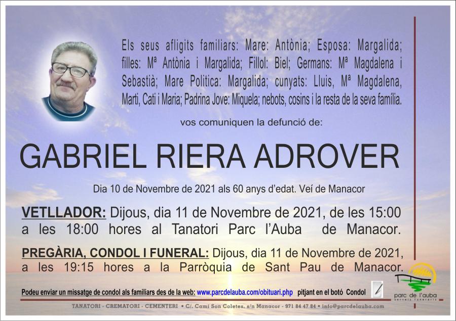 GABRIEL RIERA ADROVER