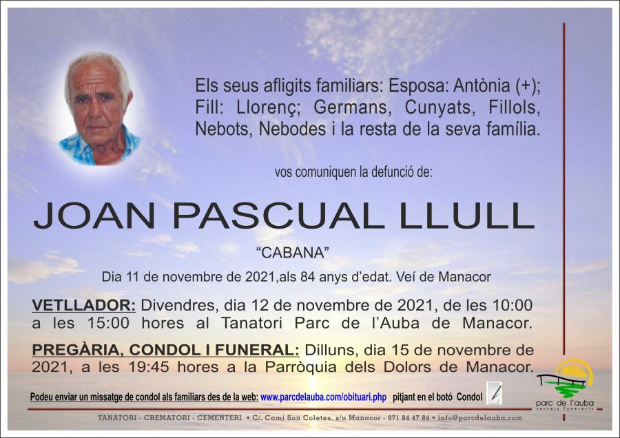 JOAN PASCUAL LLULL