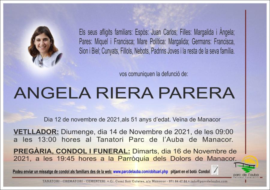ANGELA  RIERA PARERA