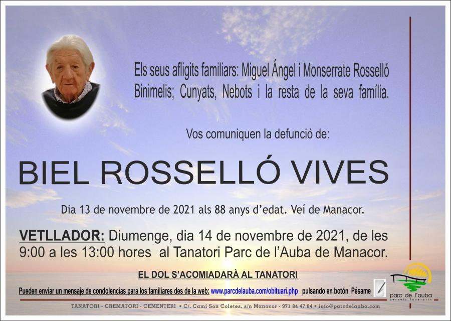BIEL ROSSELLÓ VIVES