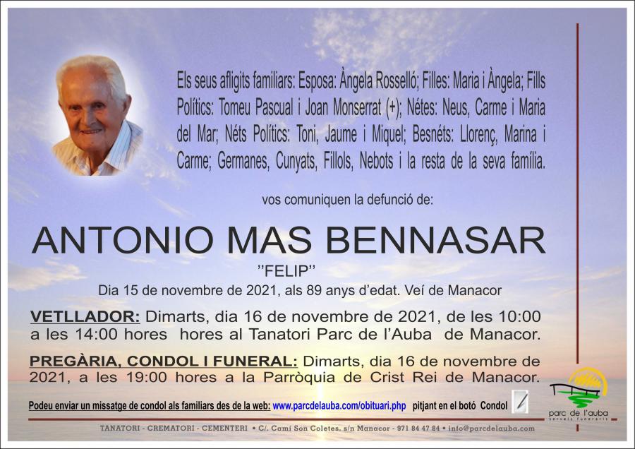 ANTONIO MAS BENNASAR