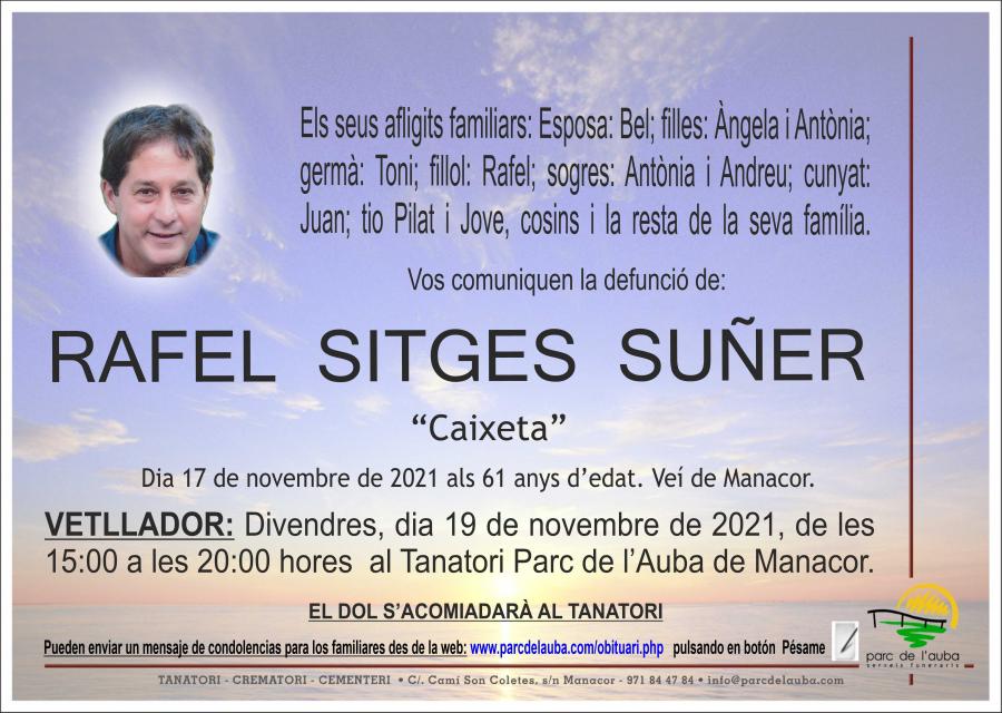 RAFEL SITGES SUÑER