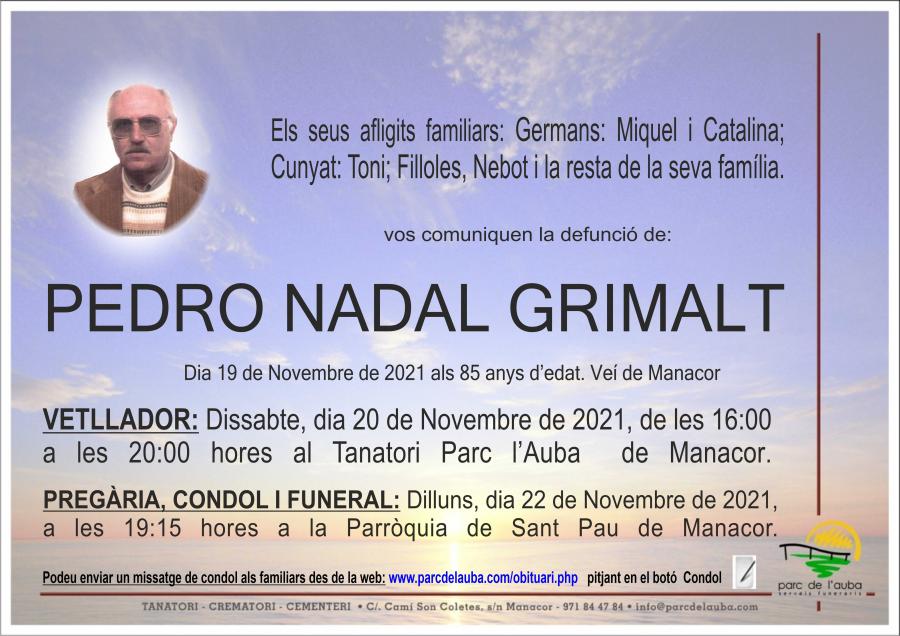 PEDRO NADAL GRIMALT