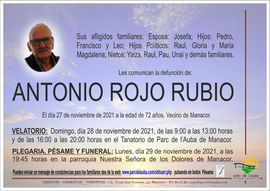 ANTONIO ROJO RUBIO