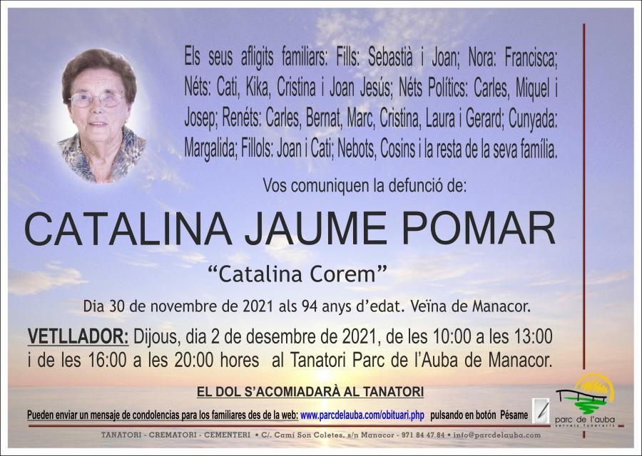 CATALINA  JAUME POMAR