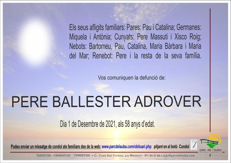 PERE BALLESTER ADROVER
