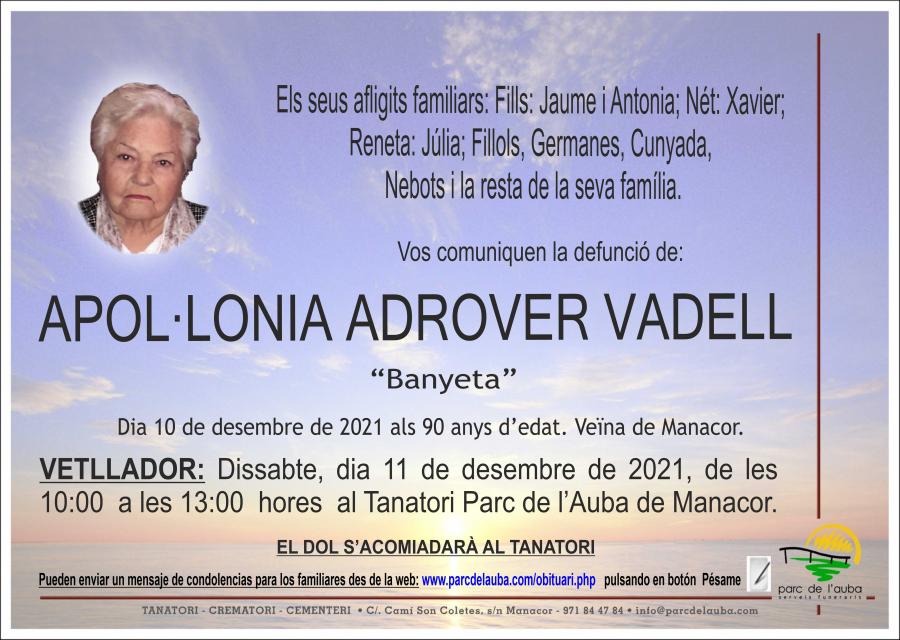 APOL·LONIA  ADROVER VADELL