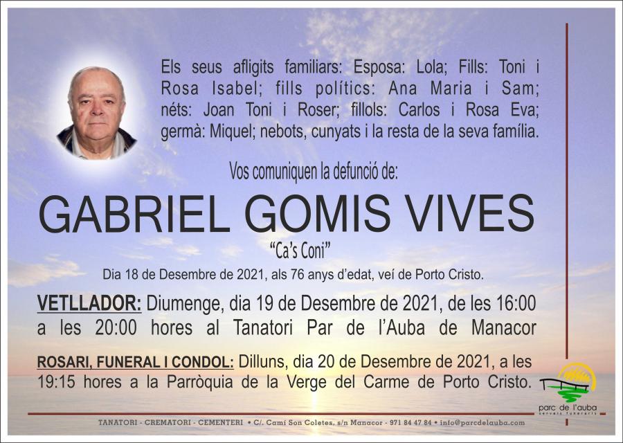 GABRIEL GOMIS VIVES