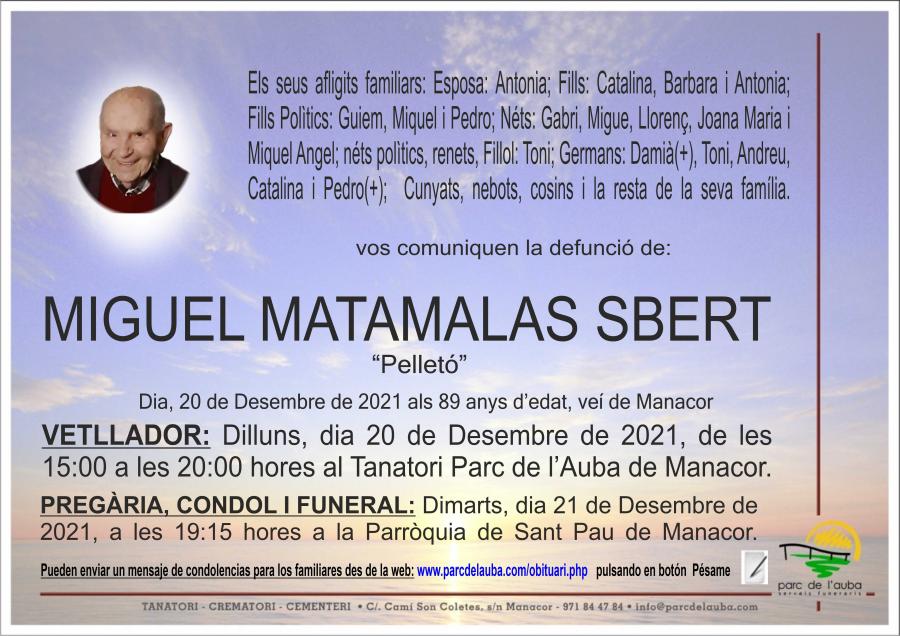 MIGUEL MATAMALAS SBERT