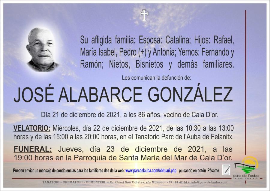 JOSÉ  ALABARCE GONZÁLEZ