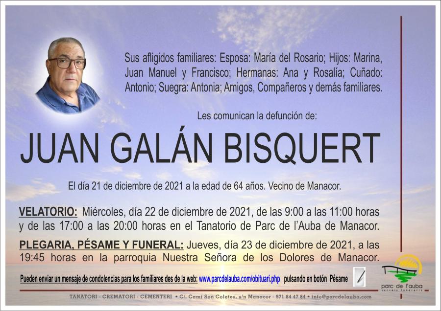 JUAN GALÁN BISQUERT