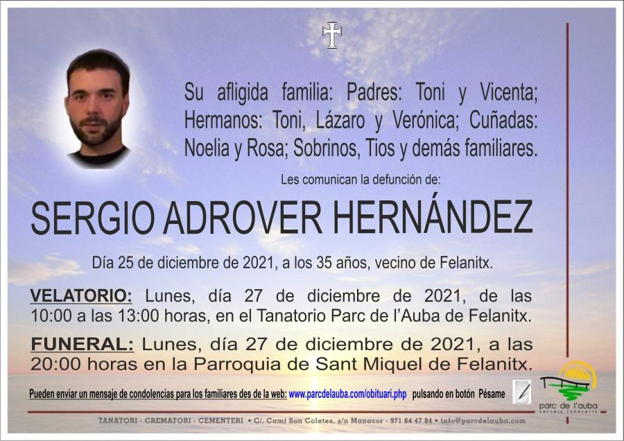 SERGIO ADROVER HERNÁNDEZ