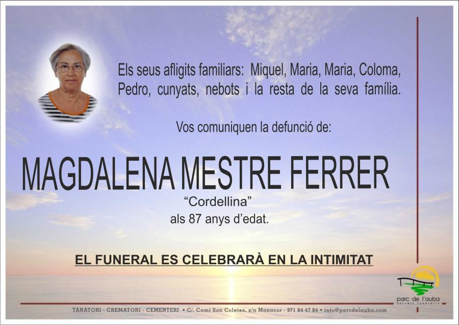 MAGDALENA MESTRE FERRER