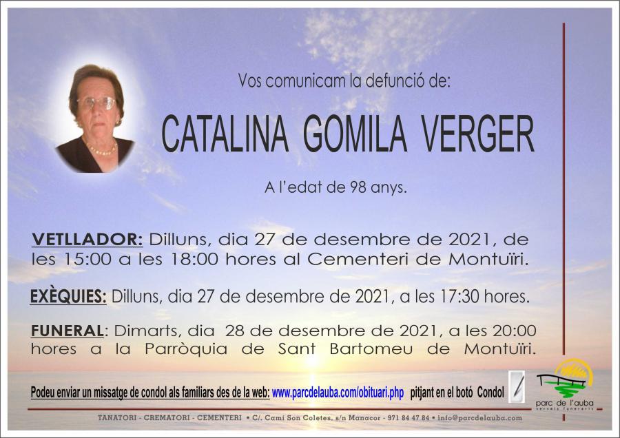 CATALINA GOMILA VERGER