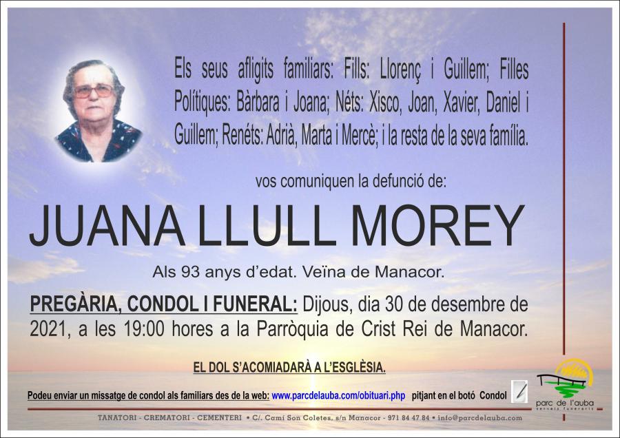 JUANA LLULL MOREY