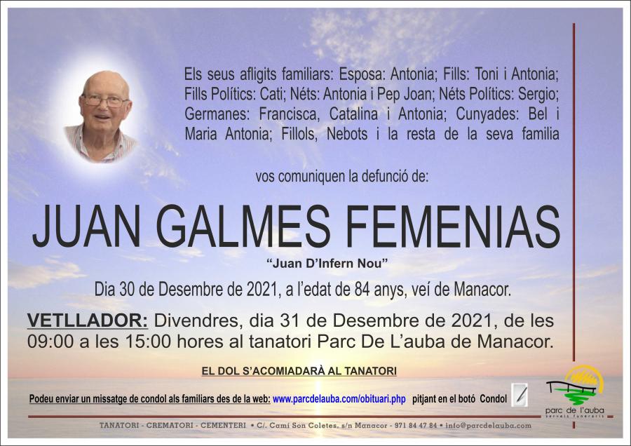 JUAN  GALMES FEMENIAS