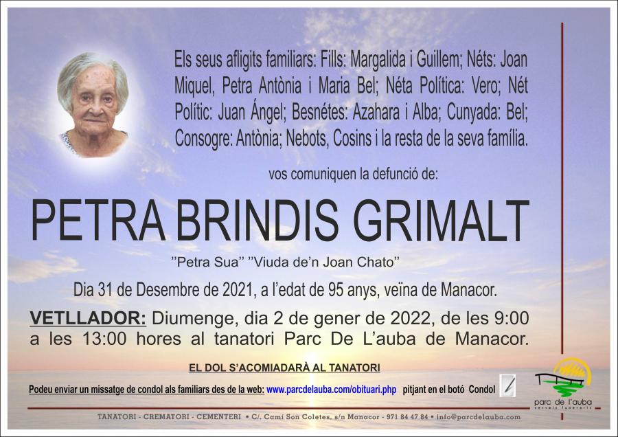 PETRA BRINDIS GRIMALT