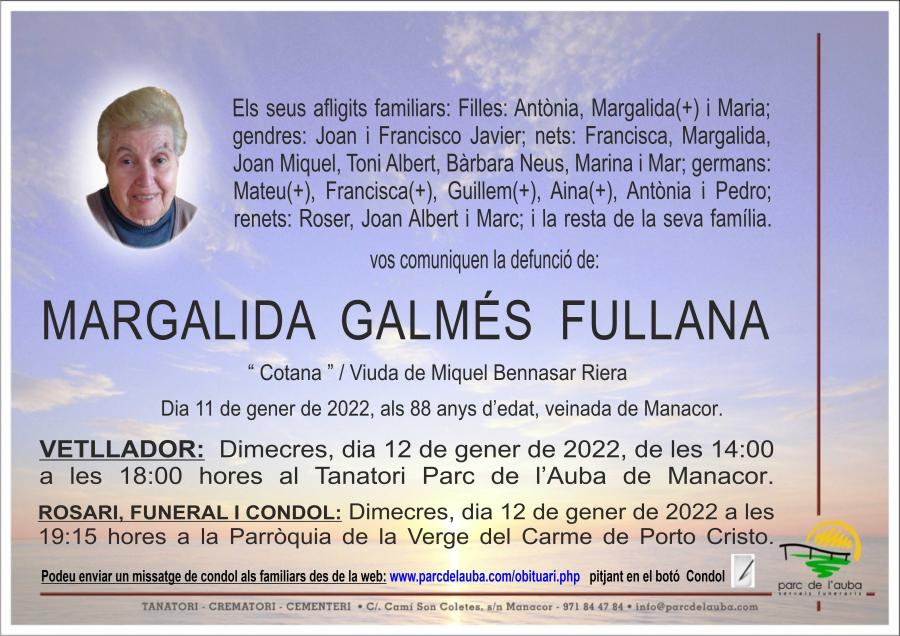 MARGALIDA GALMÉS FULLANA