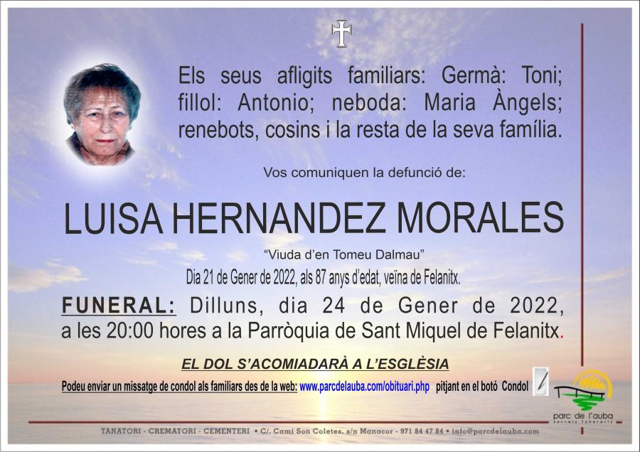 LUISA  HERNANDEZ MORALES