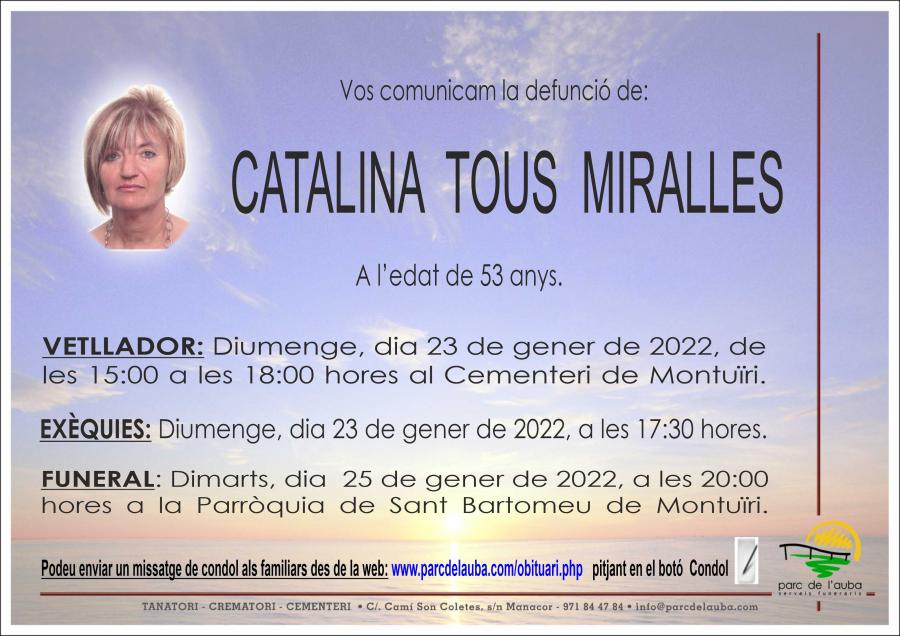 CATALINA TOUS MIRALLES