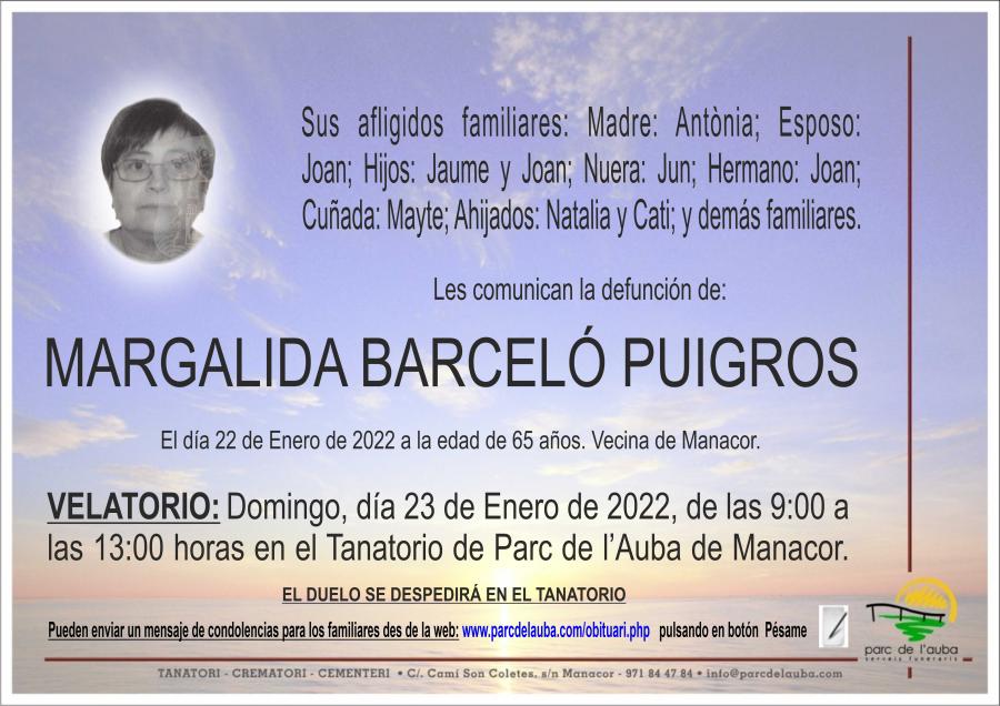 MARGALIDA BARCELÓ PUIGROS