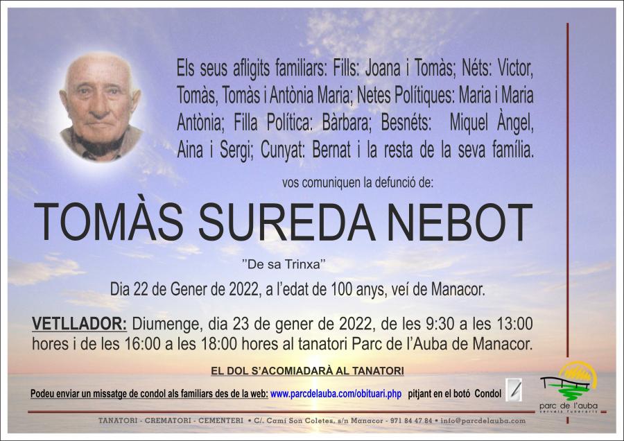 TOMÀS  SUREDA NEBOT