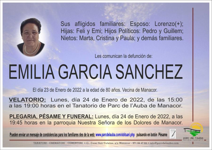 EMILIA GARCIA SANCHEZ