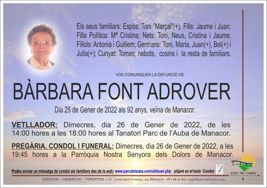 BÀRBARA  FONT ADROVER