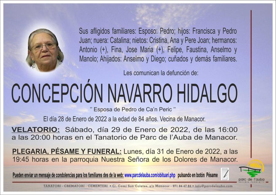 CONCEPCIÓN NAVARRO HIDALGO
