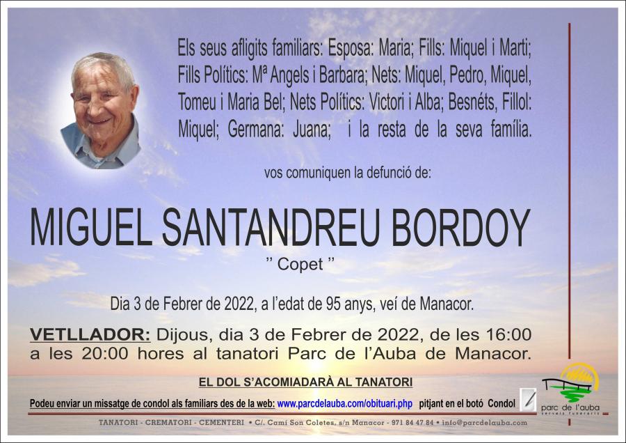 MIGUEL  SANTANDREU BORDOY