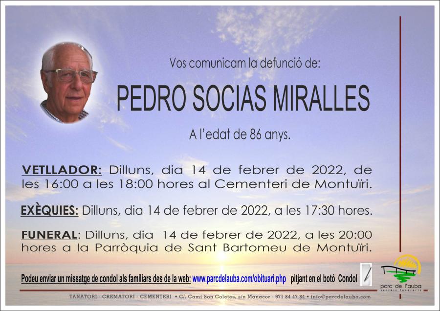 PEDRO SOCIAS MIRALLES