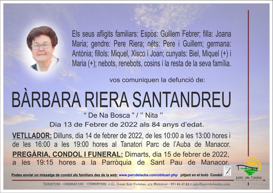 BÀRBARA  RIERA SANTANDREU