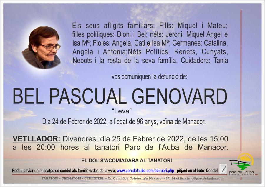 BEL  PASCUAL GENOVARD