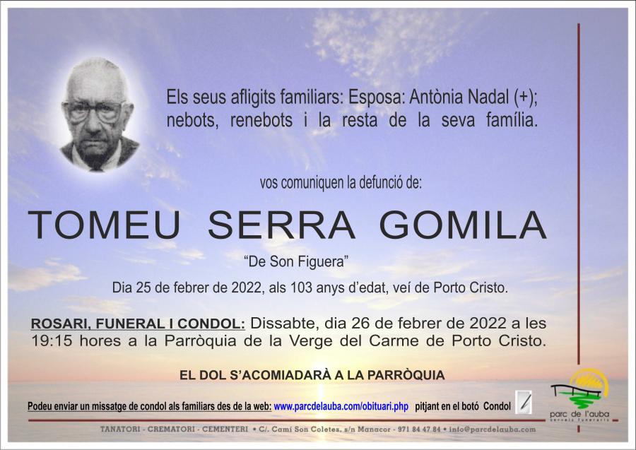 TOMEU SERRA  GOMILA