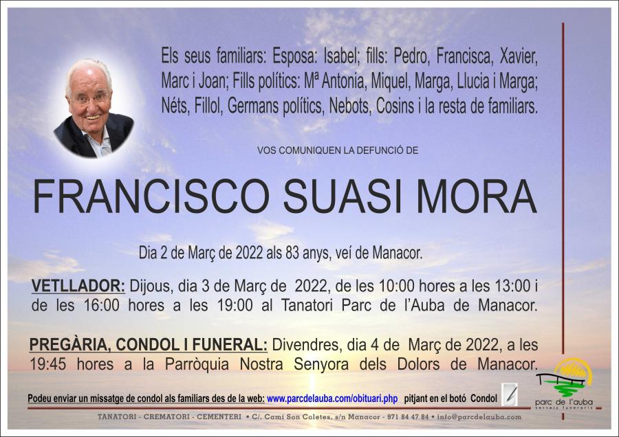 FRANCISCO SUASI MORA