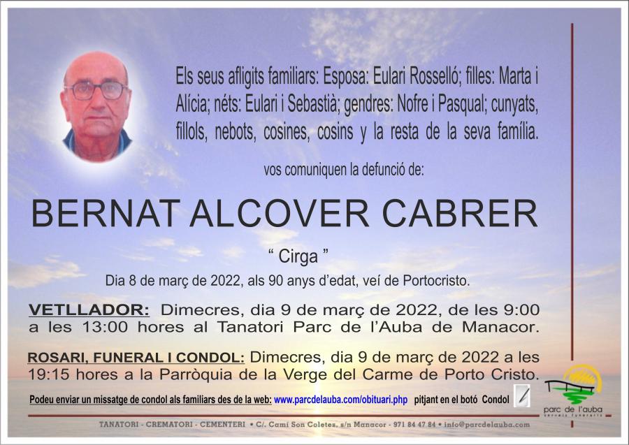 BERNAT ALCOVER CABRER