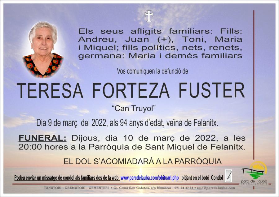 TERESA  FORTEZA FUSTER