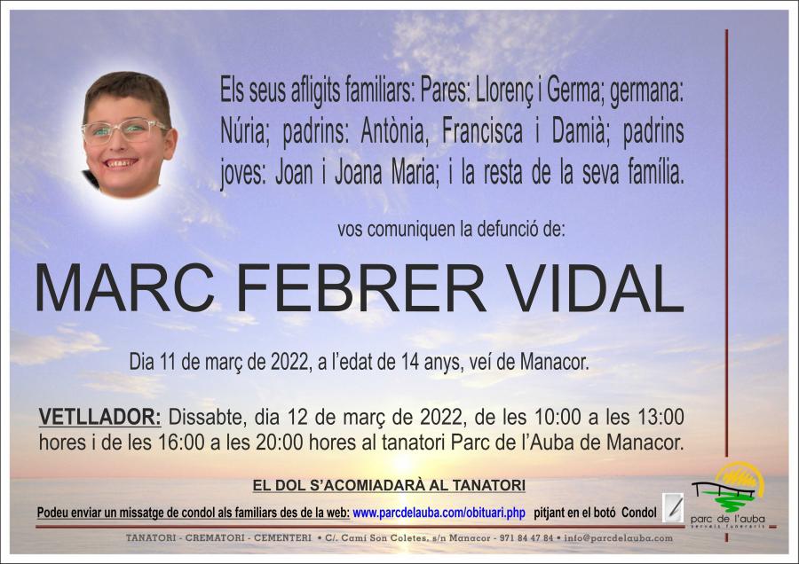 MARC FEBRER VIDAL