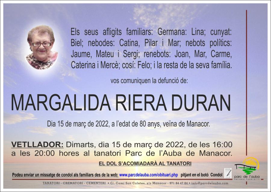MARGALIDA  RIERA DURAN