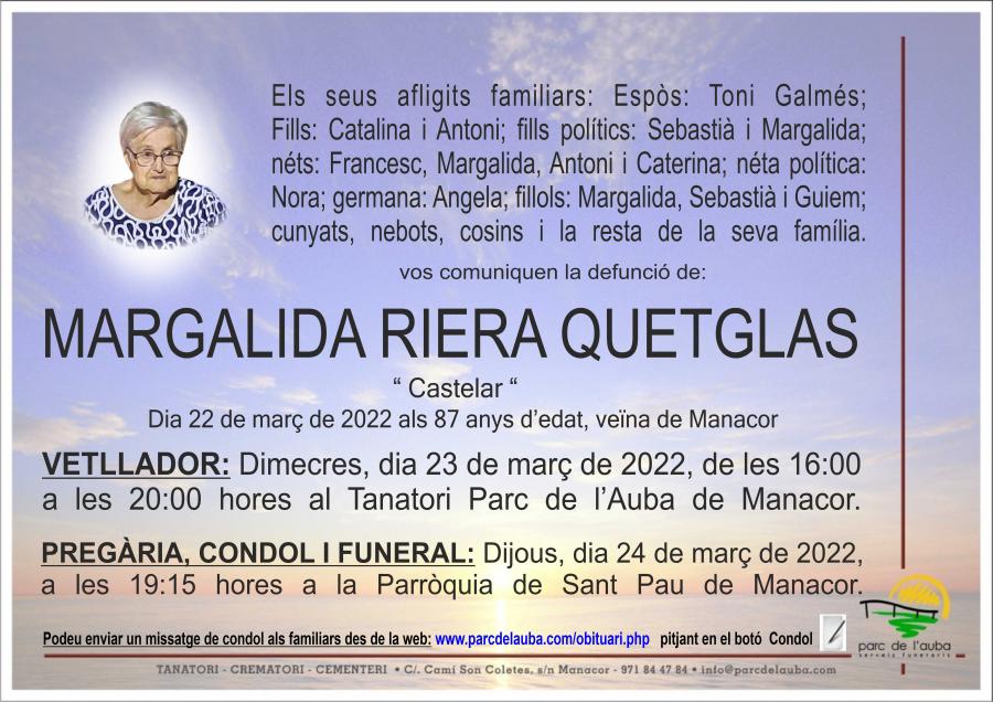 MARGALIDA RIERA QUETGLAS