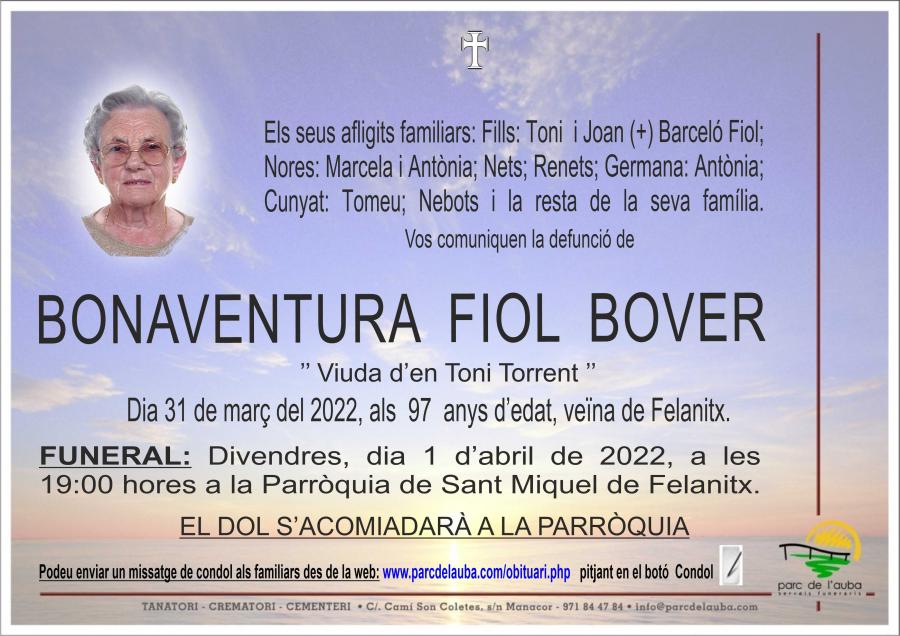 BONAVENTURA FIOL BOVER