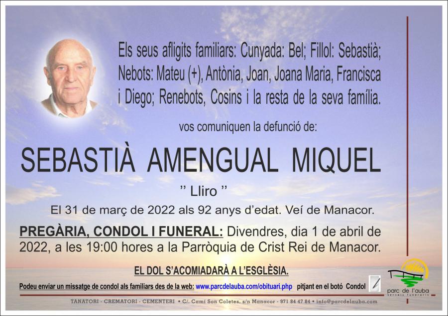SEBASTIÀ AMENGUAL MIQUEL