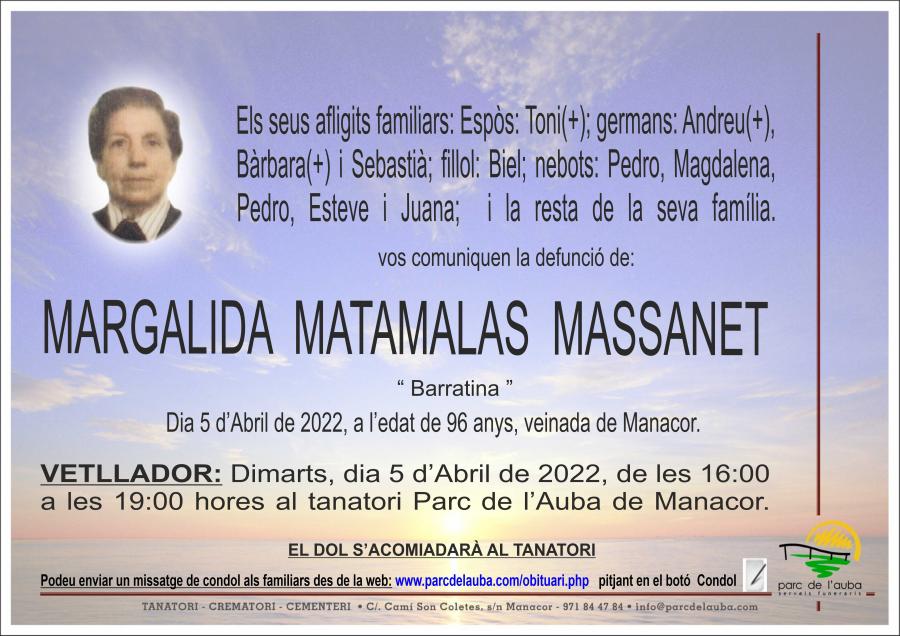 MARGALIDA MATAMALAS MASSANET