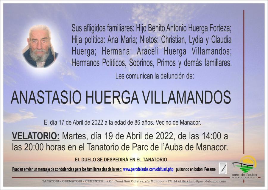 ANASTASIO HUERGA VILLAMANDOS