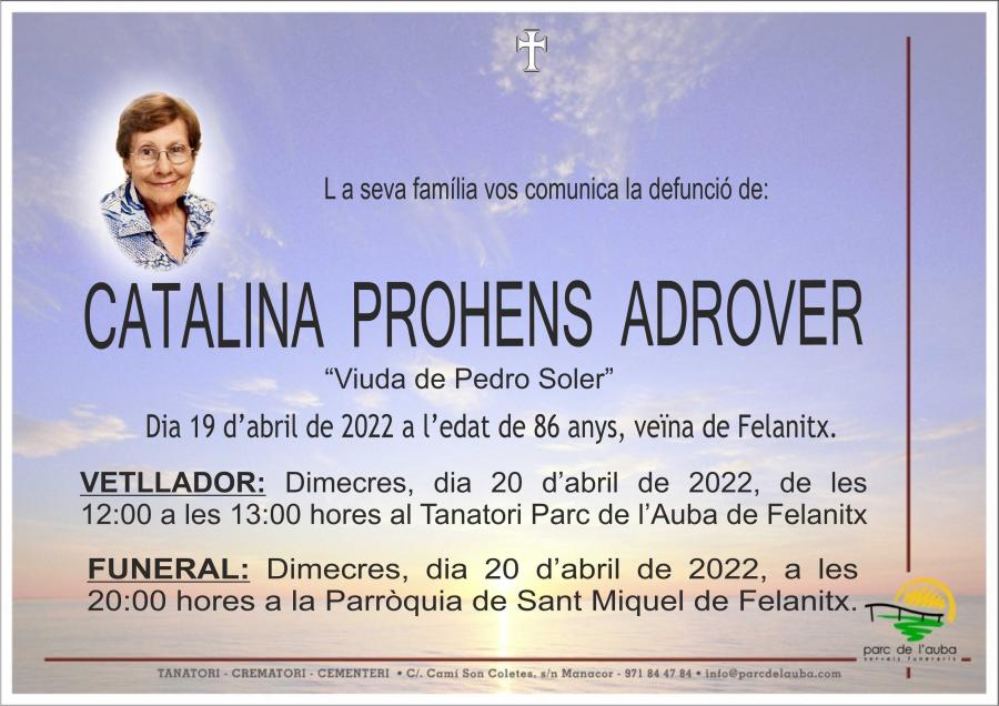 CATALINA PROHENS ADROVER