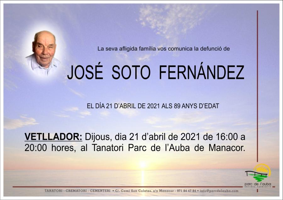 JOSÉ   SOTO  FERNÁNDEZ