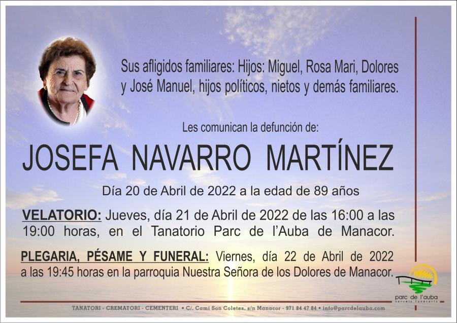 JOSEFA NAVARRO  MARTÍNEZ