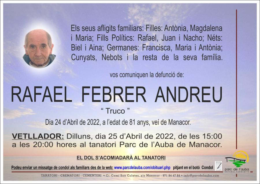 RAFAEL FEBRER ANDREU