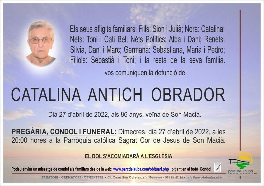 CATALINA ANTICH OBRADOR