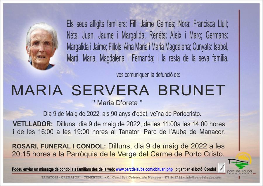 MARIA SERVERA BRUNET